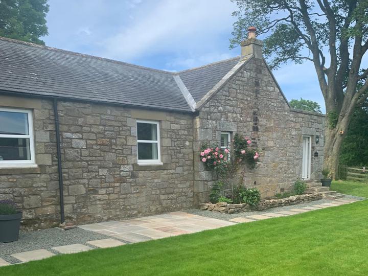 the old schoolhouse garden and exterior